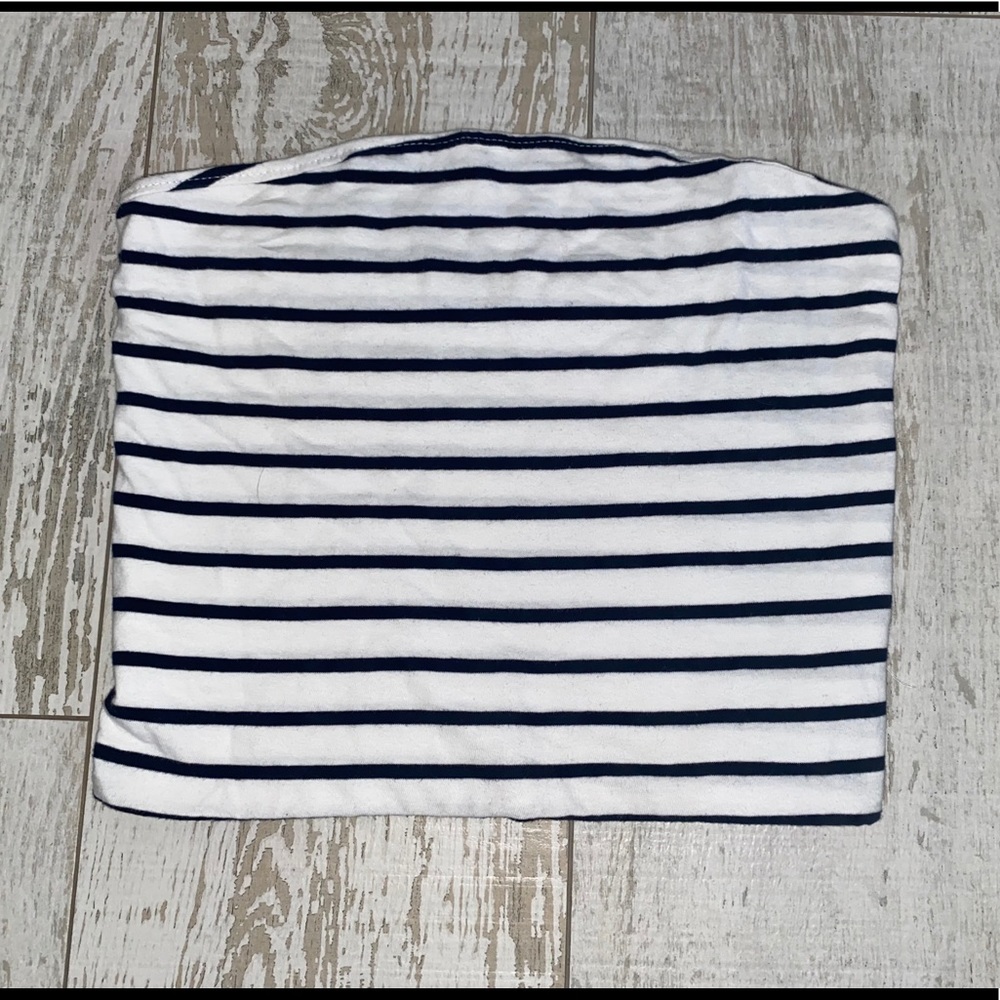 Brandy Melville black and white stripe tube top